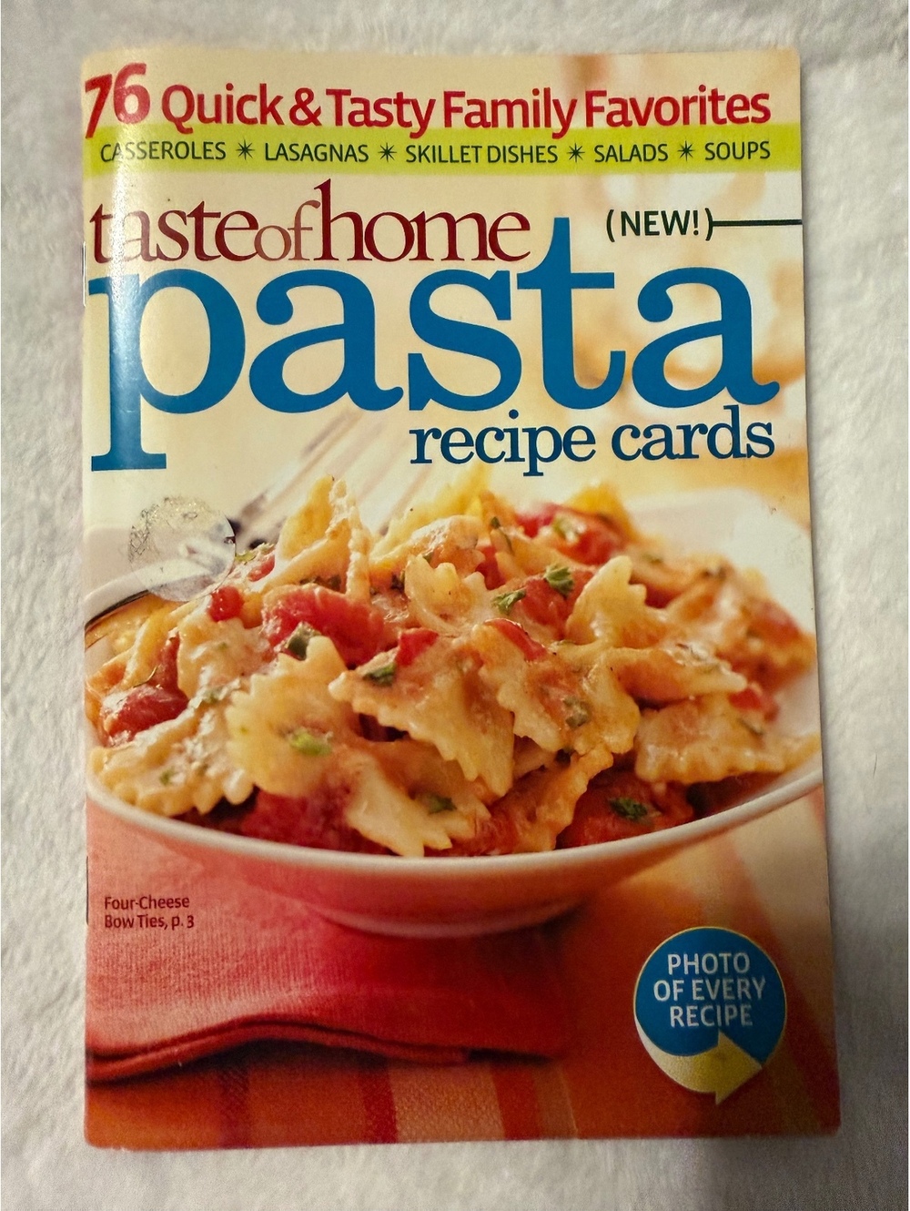 Taste of Home Pasta Recipe Cards Magazine - 76 Quick & Tasty Family Favorites